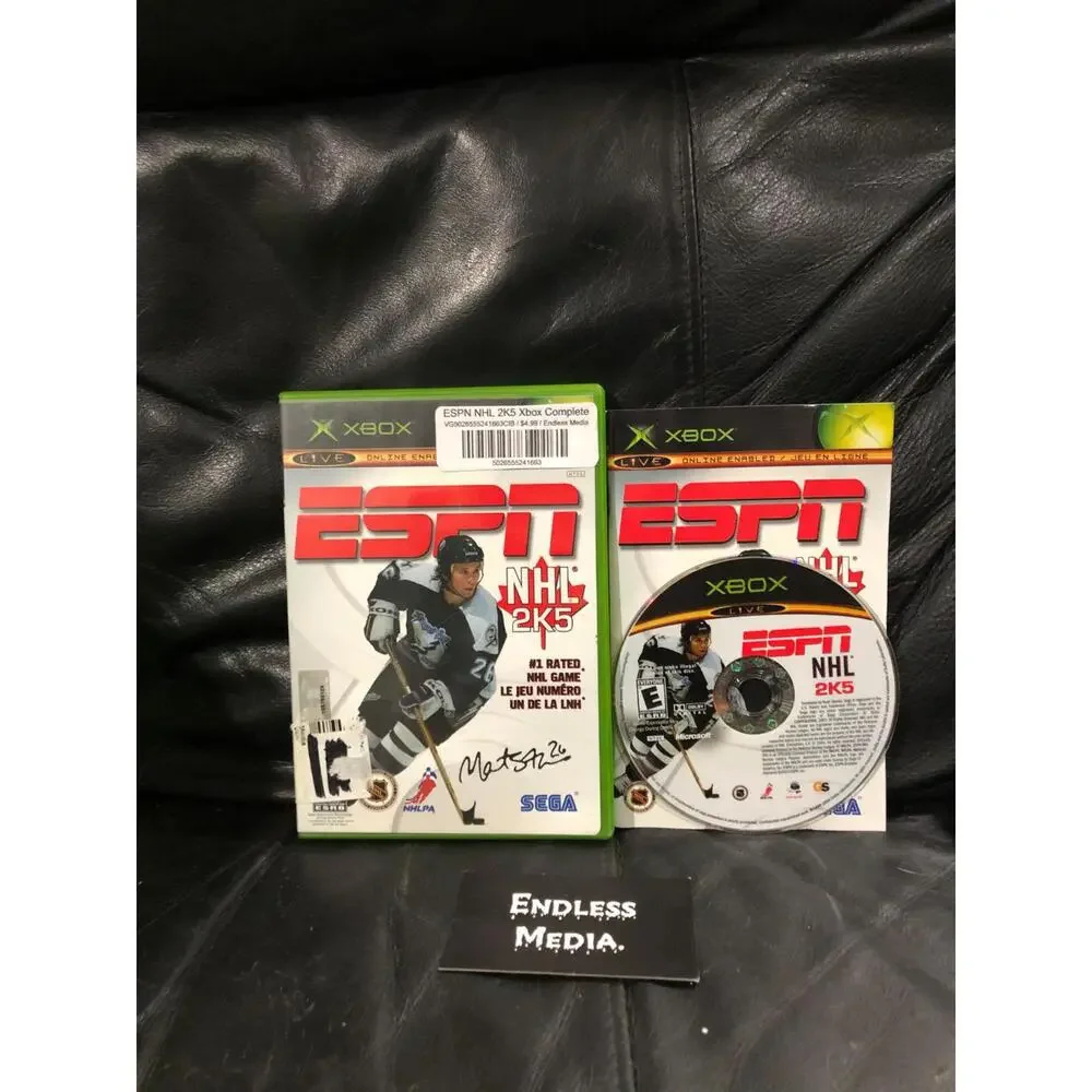 ESPN NHL 2K5 Microsoft Xbox CIB Video Game
